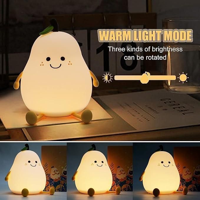 Cute fruit Silicone Baby Night Light | Soft Glow Nursery Lamp - Nyara