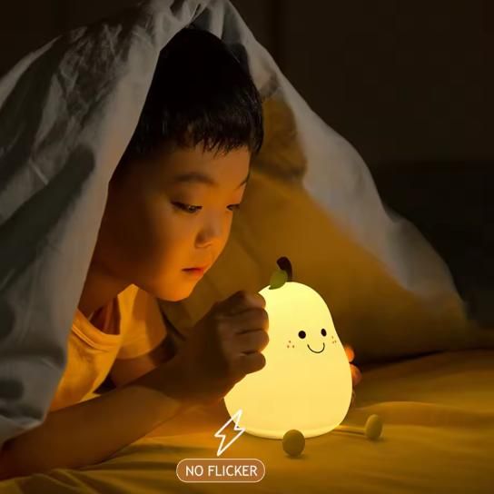 Cute fruit Silicone Baby Night Light | Soft Glow Nursery Lamp - Nyara