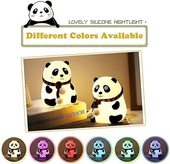Cute Panda Light Lamp for Kids | Touch‑Controlled Color Nightlight - Nyara