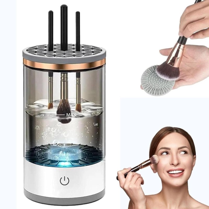 Electric Makeup Brush Cleaner | USB Rechargeable Deep Clean Hub - Nyara