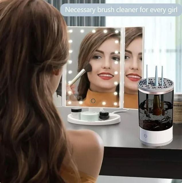 Electric Makeup Brush Cleaner | USB Rechargeable Deep Clean Hub - Nyara