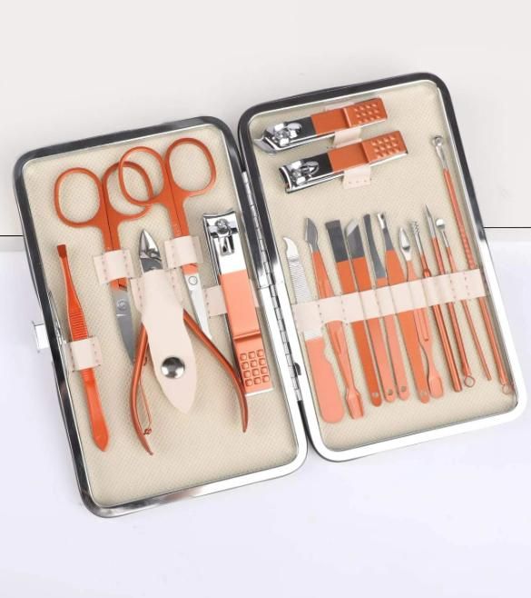 Manicure/Pedicure 18‑in‑1 Nail Tool Kit for Women | Travel Kit - Nyara