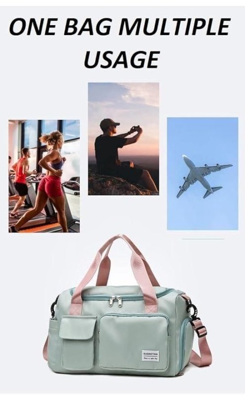 Multi - Purpose Duffle Bag with Shoe Compartment | Travel, Gym & Sports Bag for Men & Women - Nyara