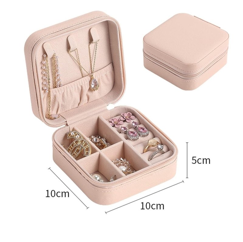 Portable Travel Jewellery Organizer Pouch | Compact PU Leather Case - Nyara