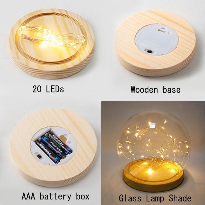 Round Tulip Touch Night Light | Polished Multi‑Color Table Lamp - Nyara