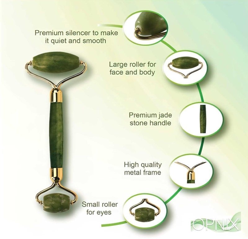 Smooth Facial Jade Roller & Massager | Dual‑Head Skin Therapy - Nyara