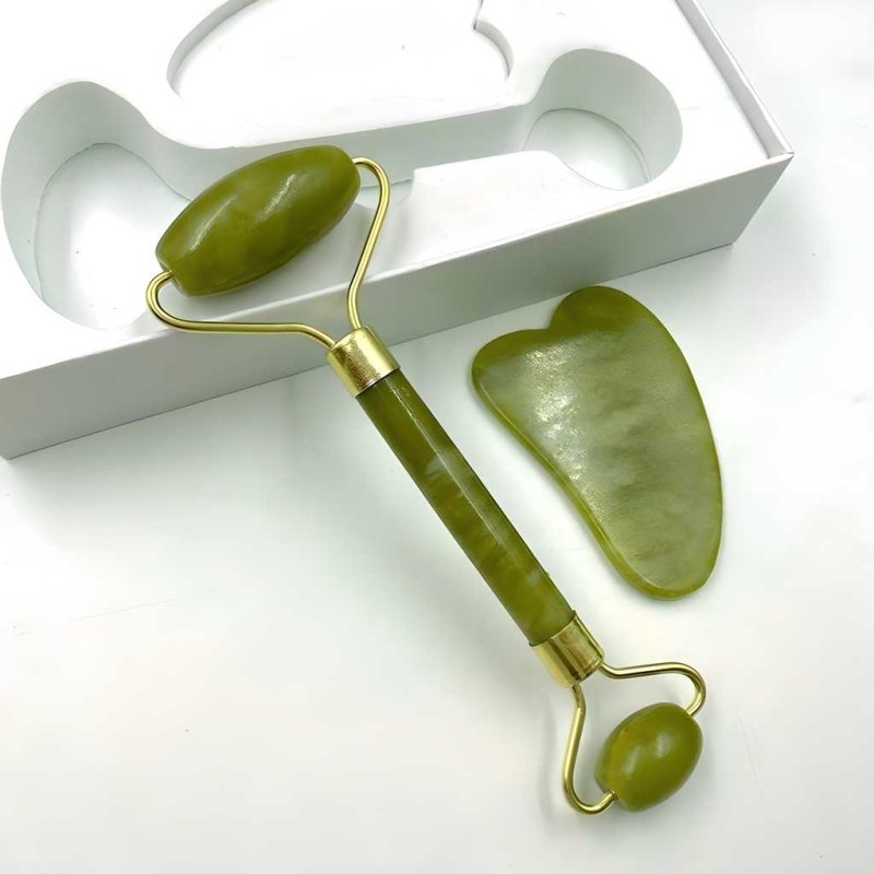 Smooth Facial Jade Roller & Massager | Dual‑Head Skin Therapy - Nyara