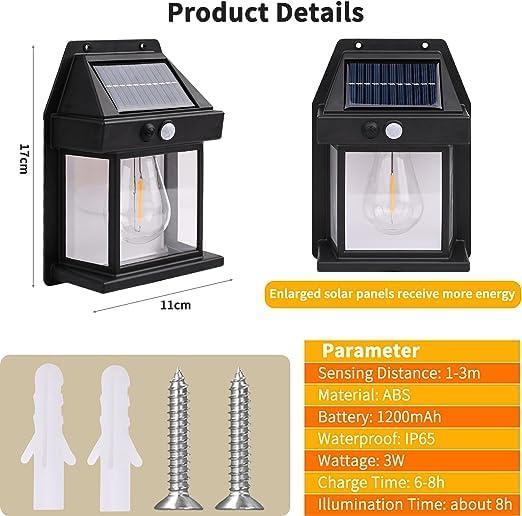 Solar Outdoor Wall Light | ABS Eco - Friendly Garden Lamp - Nyara