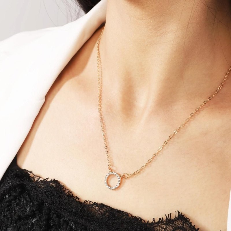 Women's Stone Pendant with Chain Micro Plating - Nyara