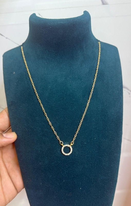 Women's Stone Pendant with Chain Micro Plating - Nyara