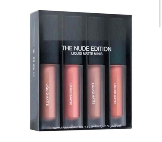 Nude Red Matte Liquid Lipstick Set (4×16 ml) | Everyday Shades - Nyara