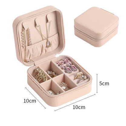 Portable Travel Jewellery Organizer Pouch | Compact PU Leather Case - Nyara