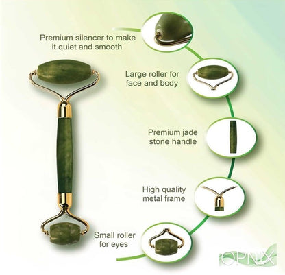 Smooth Facial Jade Roller & Massager | Dual‑Head Skin Therapy - Nyara