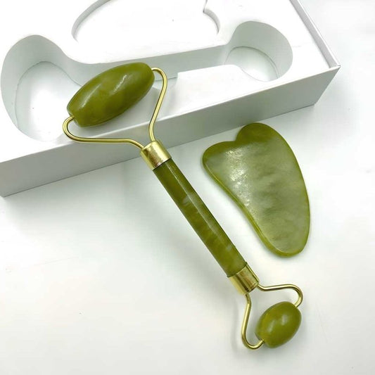 Smooth Facial Jade Roller & Massager | Dual‑Head Skin Therapy - Nyara