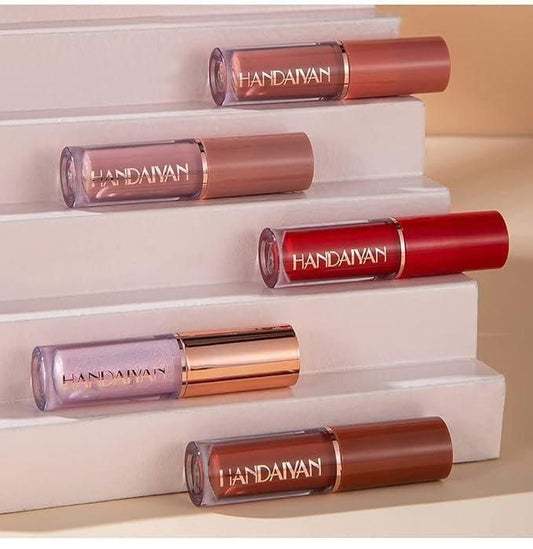 Velvet Matte Liquid Lipstick Set – Nude Red Collection (12 Pc) - Nyara
