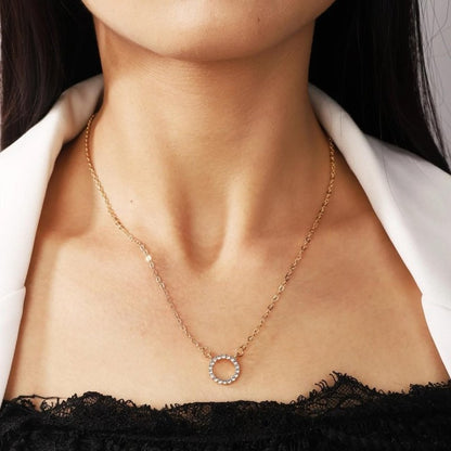 Women's Stone Pendant with Chain Micro Plating - Nyara